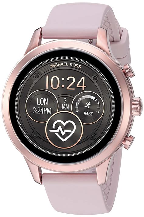 smartwatch woman michael kors|michael kors women's runway watch.